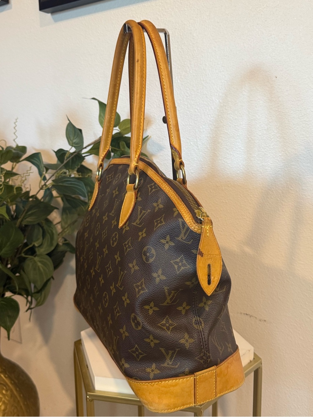 Louis Vuitton Monogram Lockit GM Tote Bag – Classic Zip Top Shoulder Bag FL1006 - Picture 3 of 11